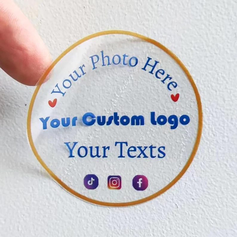 Transparent Waterproof PVC Vinyl Sticker