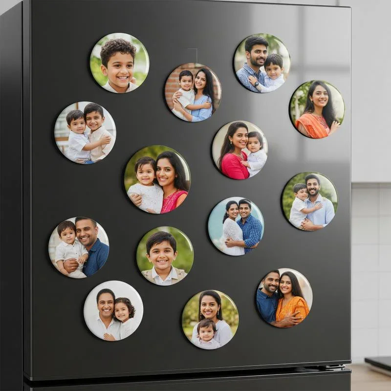 Beautiful Round Fridge Magnet