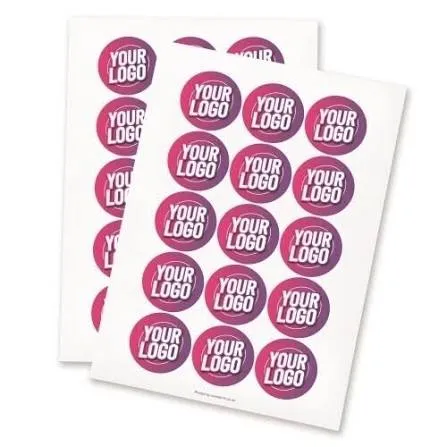 Circle Labels Personalised Custom Round Business Logo Stickers