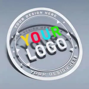 Crystal Clear Vinyl Transparent Branding Self Adhesive Sticker