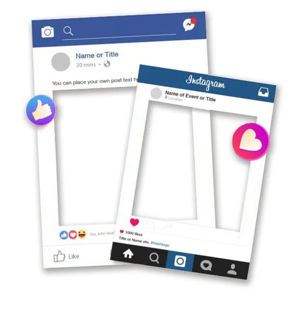 Custom Photo Prop Selfie Frame