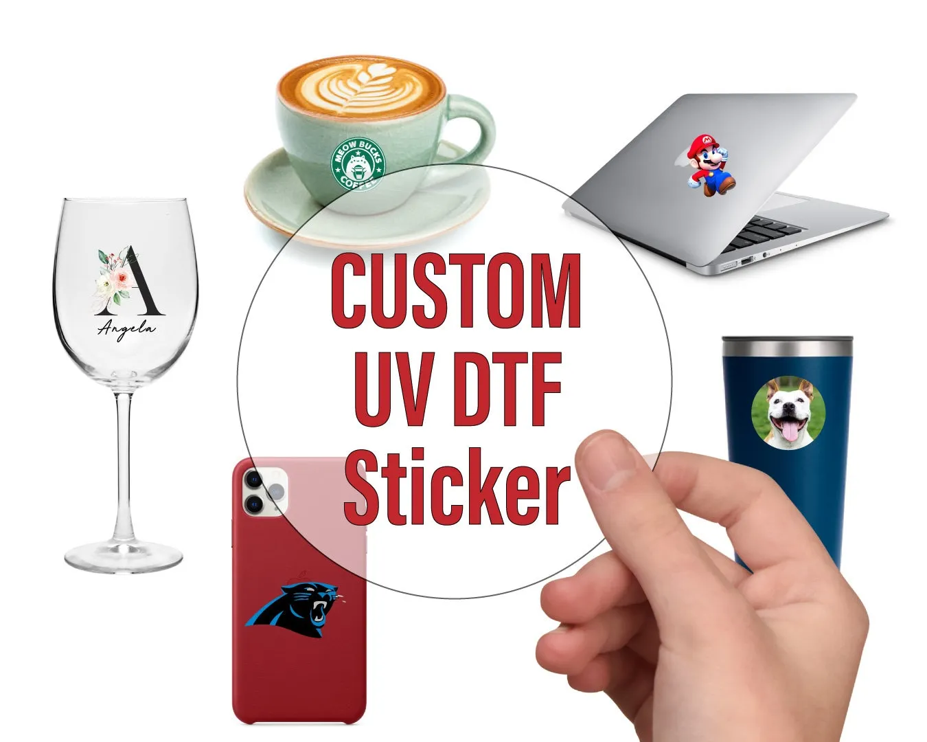 Custom UV DTF Stickers Waterproof Permanent Transfer-Stickers