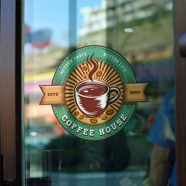 Decor-Printed-Transparent-Drink-Good-Coffee-indoor-Sticker
