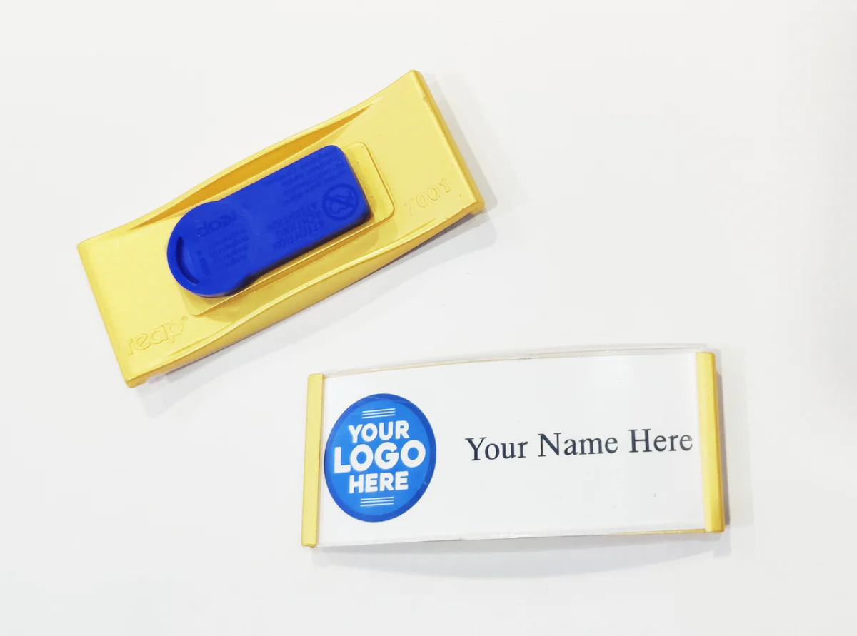 Gold%20Metal%20Custom%20made%20Magnetic%20Premium Name Badge