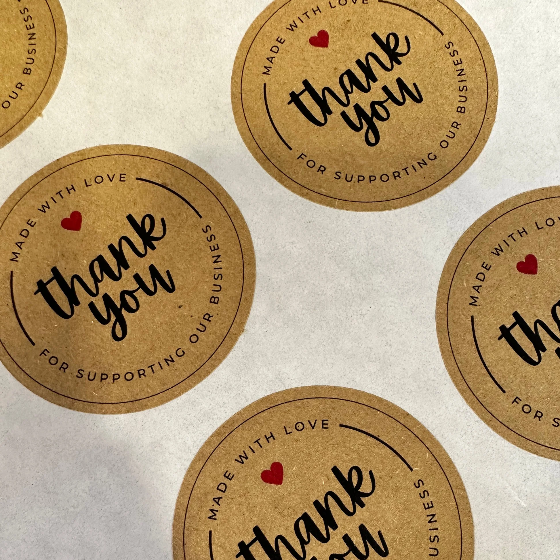 Kraft Paper Stickers