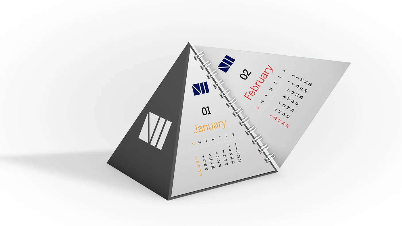 Pyramid-Desk-Calendar-Mockup-3D 