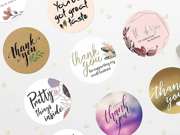 Thank%20You%20Stickers%20For%20Your%20Purchase%20Business%20Labels%20Round%20Heart%20Wedding%20Tag