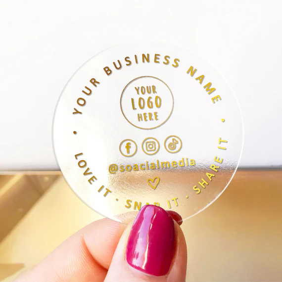 Transparent Self Adhesive Waterproof Clear PVC Vinyl Sticker