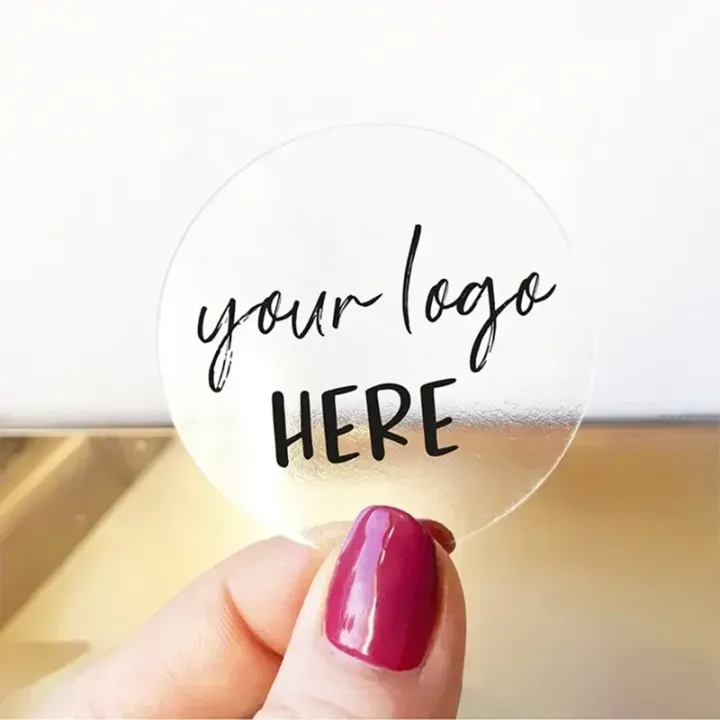 Waterproof Transparent Label Vinyl Sticker