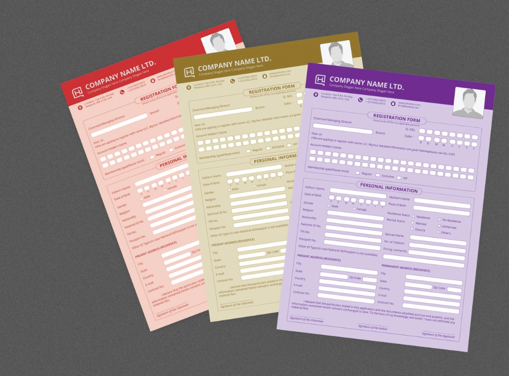 registration-form-printing-service