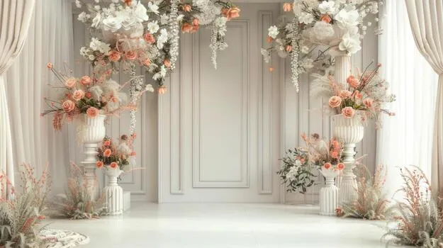 Wedding Stage Decoration Background
